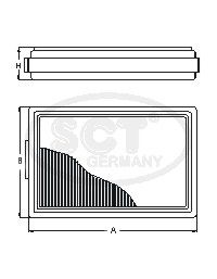 SCT GERMANY Ilmansuodatin SB 2151